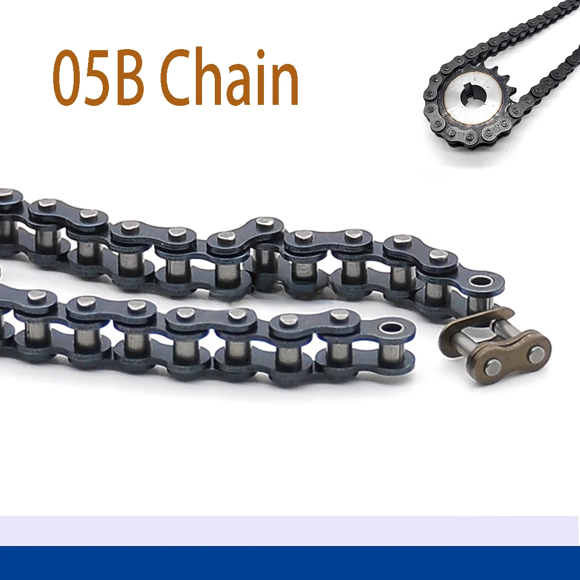 05B Carbon Steel Transmission Roller Chain/Connector Chain Pitch 8mm Half /Full Buckle Roller Industrial Chain Join Buckle