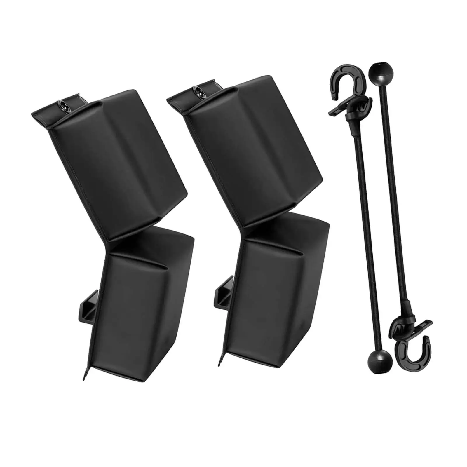 2Pcs Docking Pwc Fender Sturdy Protector Black Easy to Store with Elastic Cords Convenient Fender Accessories