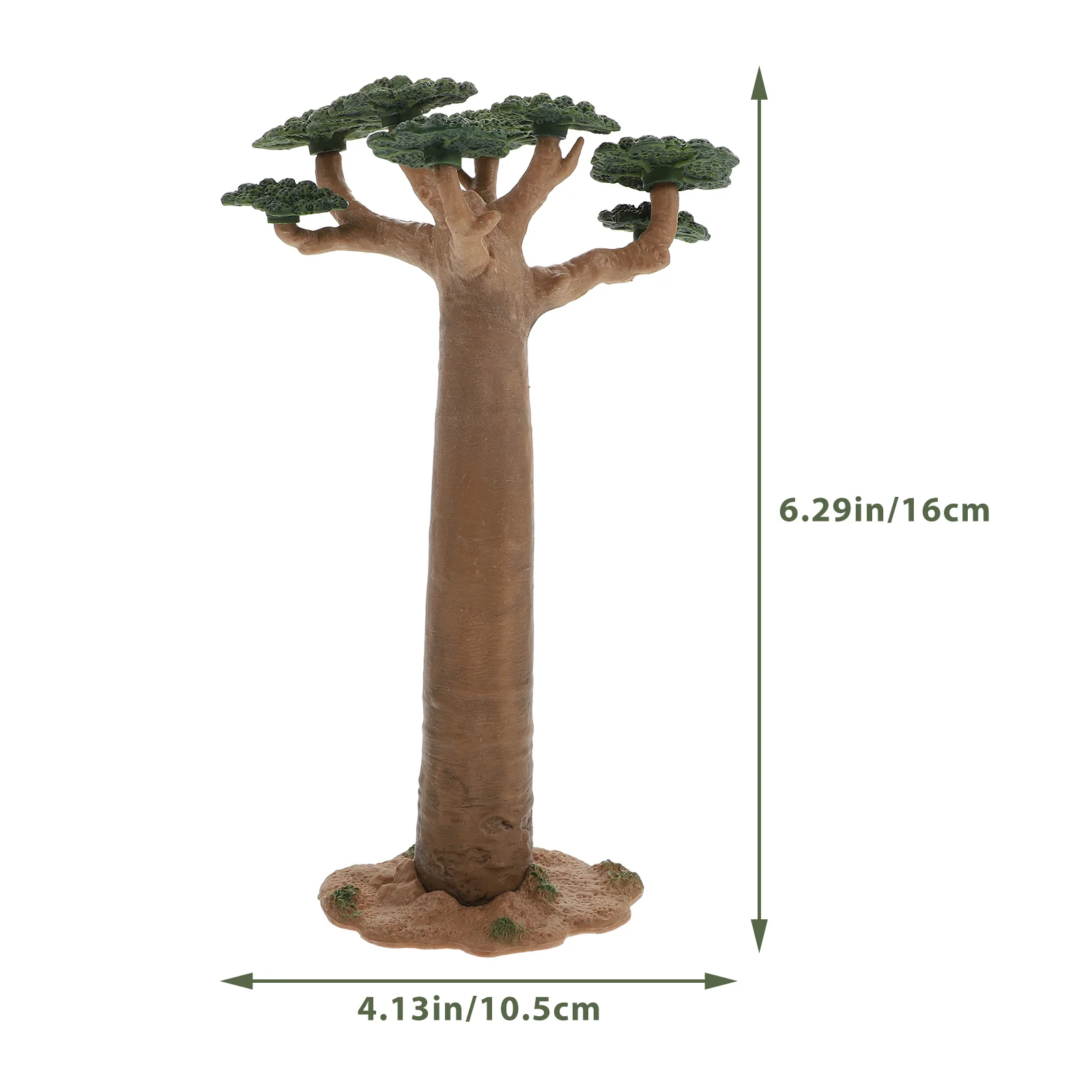 Woestijn Groene Plant Model Mini Landschap Decor Simulatie Ornamenten Glazen Boom Pvc