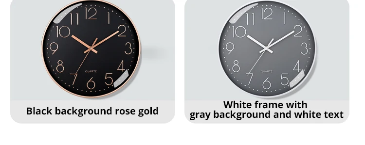 8 Zoll Digitale Wanduhr, Geräuschlose Sekundenzeiger-Quarzuhr, Minimalistische Wanduhr, Perfekt für Wohnzimmer und Wohndekoration – Detail 10