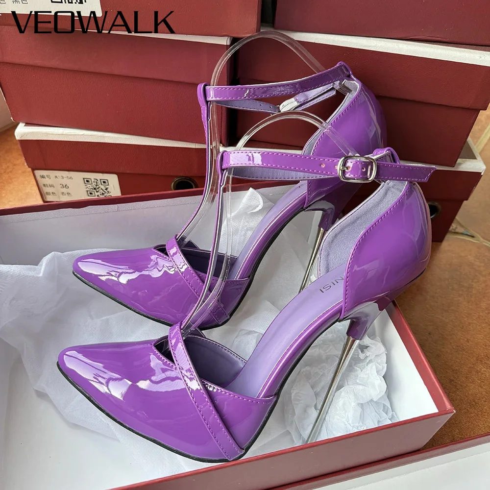 

Сексуальные туфли-лодочки на шпильке на очень высоком каблуке 16 см, фиолетовые туфли с ремешком на щиколотке, фетиш-геи SM, мужская обувь унисекс для танцев на пилоне