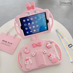 For Huawei MatePad 11 SE 10.4 T10 T10S Honor Pad X8 10.1 X9 11.5 inch 2023 Tablet Case Cartoon Kids Silicon Handle Stand Cover