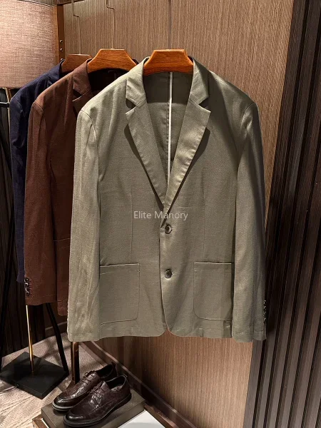 Zhenxuan fabric spring new old money style gentleman casual suit
