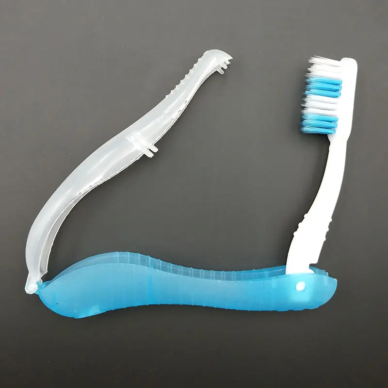 New Hygiene Oral Portable Disposable Foldable Travel Camping Toothbrush Hiking Tooth Brush Tooth Cleaning Tools 2022 Wholesale