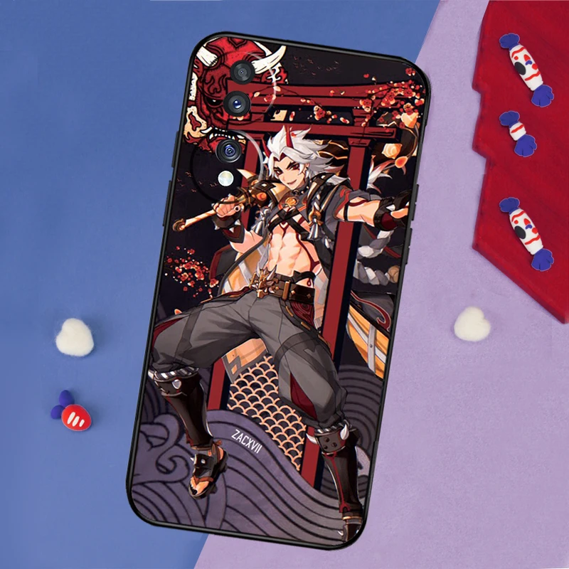 حافظة Arataki Itto Genshin Impact لهاتف Honor 200 Pro 50 70 90 X8a X9a X8 X9 X8b X9c X9b Honor Magic 7 5 6 Pro Lite Cover