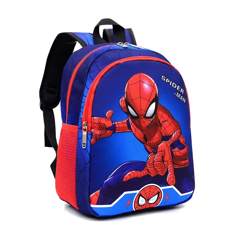 Disney Marvel Spiderman Schoolbag Anime Avengers Cartoon Figure Captain America Iron Man Children\'s School Backpack Boy Gift