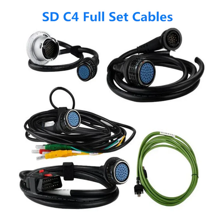 

work for c4 and c5 interface MB Star C4 and DOIP C4/C5 Cables Full Set C4 Full Connection Cables 5pcs