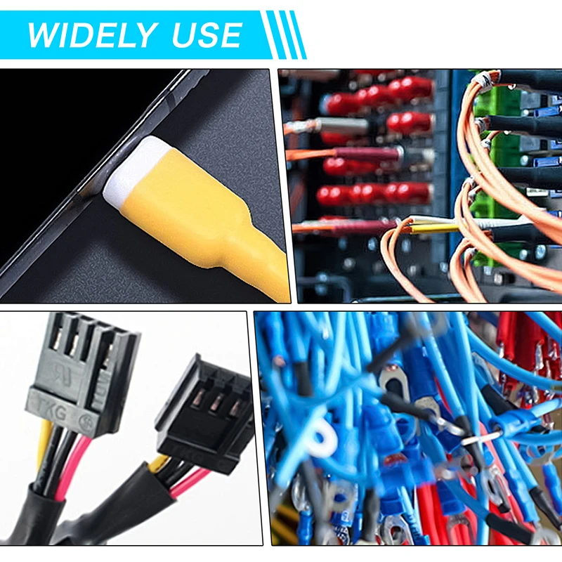 1/5m 4:1 Heat Shrink Tube With Glue Diameter 4mm ~ 52mm Polyolefin Dual Wall Waterproof Cable Wire Repair Insulation Sleeve