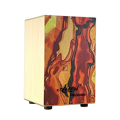 Colour Wood Hand Cajon Box Drum Kit Percussion Instrument For Band Stage Live Performance Beginner Music Daily Practice