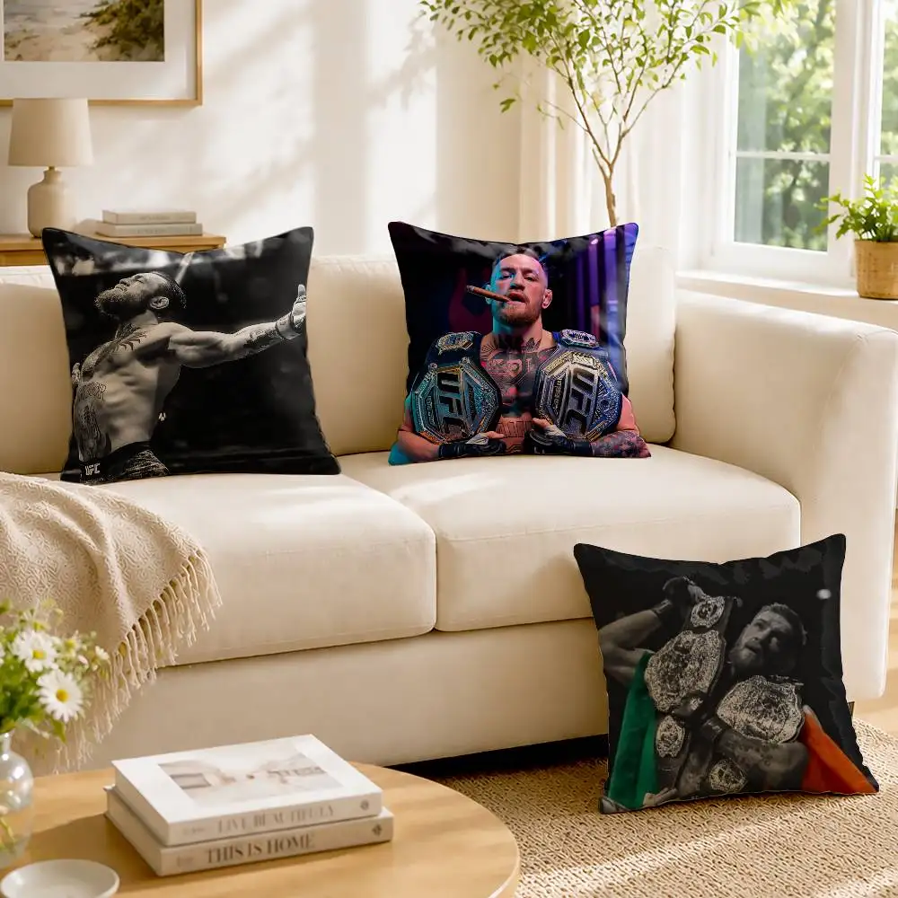 Cool C-Conor M-McGregor Customizable Square Cushion Cover Double Sided Print Pillow Case