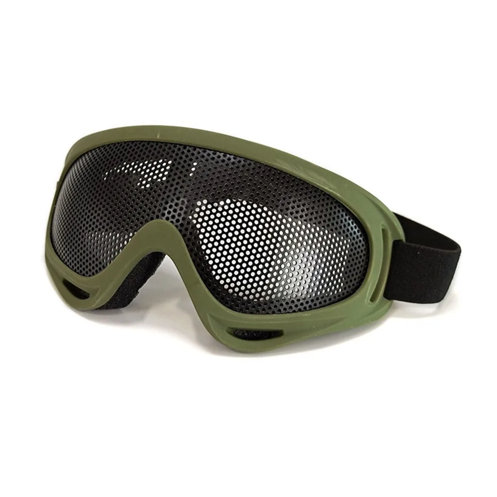 Iron Mesh Goggles Eye Protection Adjustable Strap Outdoor Protective Goggles High Density Mesh Perspective Mesh Glasses