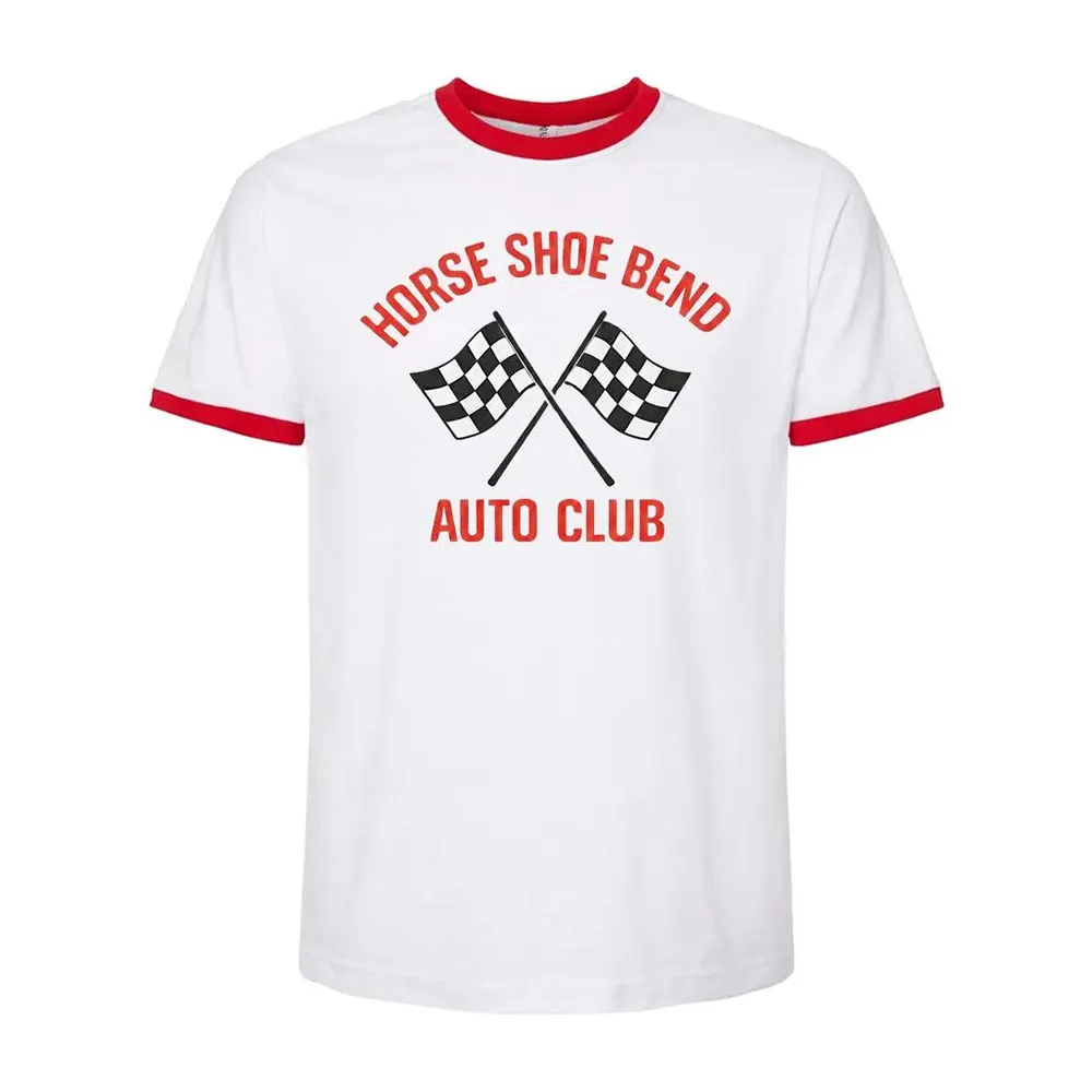 Horse Shoe Bend Auto Club Shirt Project Hail Mary Cosplay T-shirt Red Ringer Design Graphic Tees Loose Casual Men Women Merch