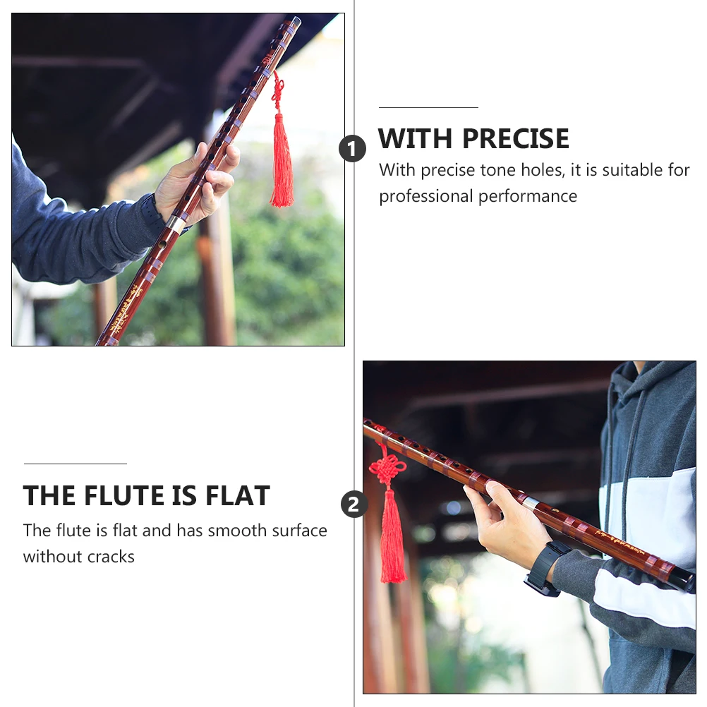 

Bamboo For Beginner Traditional Chinese Instrument Beginner Learning Wood Smooth Surface Precise Tone Holes Professional