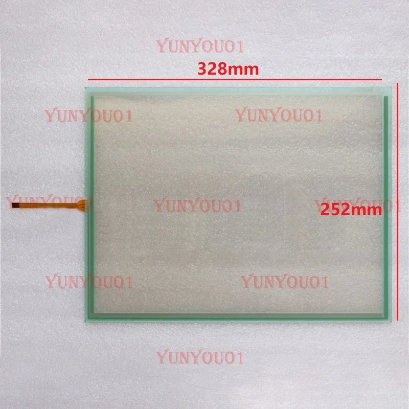 

15" 4-wire Touchpad for Schneider XBTGT7340 Touch Screen Glass Panel 328*252mm Digitizer Panel