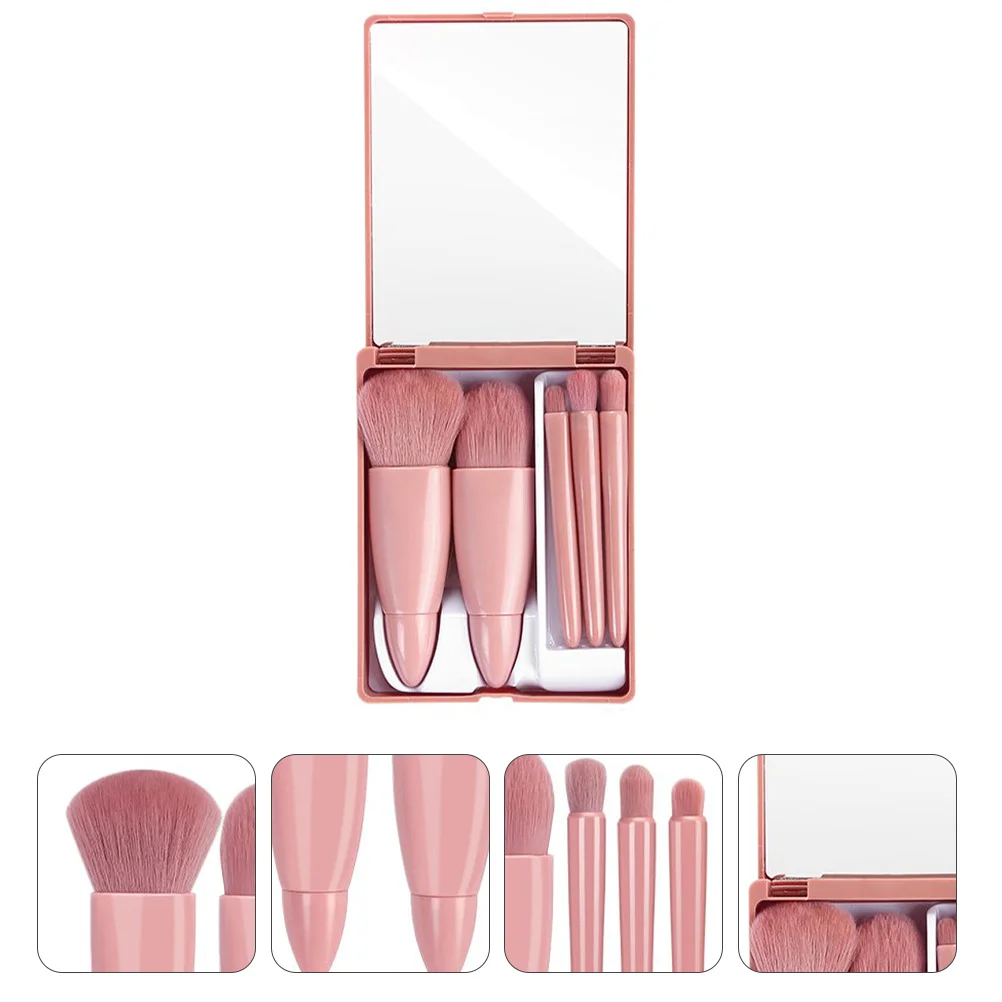 

5Pcs Makeup Brush Set Portable Lightweight Tools Makeup Brushes Foundation Eyeshadow Blush Powder Cosmetics