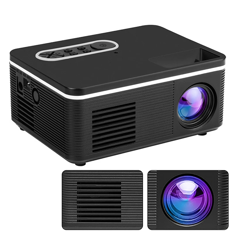 

Projector S361 400 Lumens 1080P Household Parent-Child Portable Projector Mini LED TV