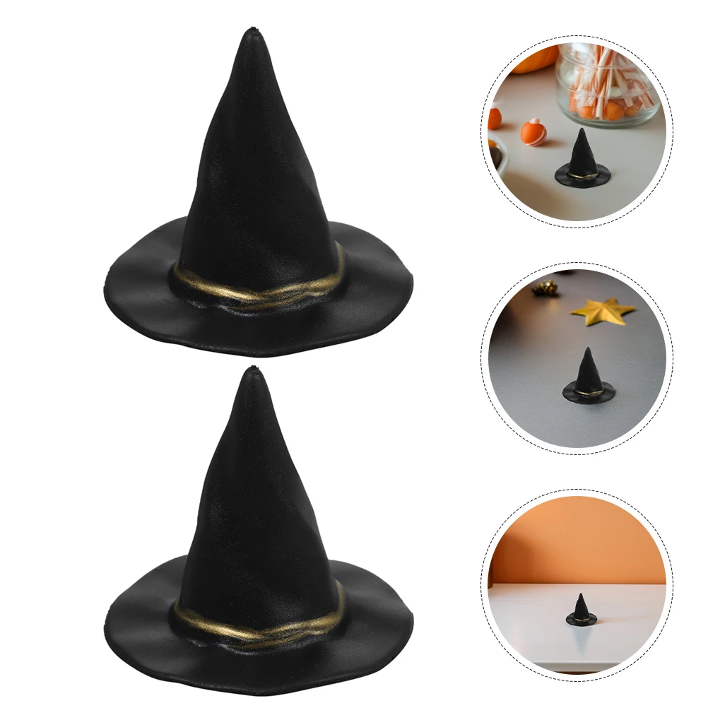 

72 шт. шляпа с украшением на Хэллоуин, маленькие вечерние шляпы, мини-шляпы для кукольного домика, крошечные