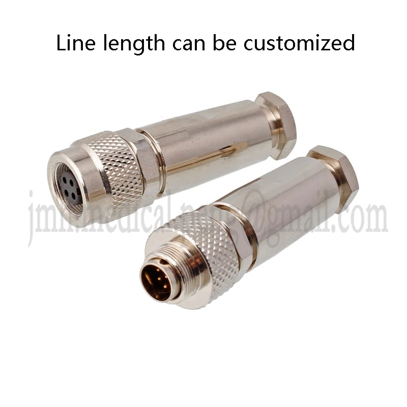 M9 Metal Assembly Plug2 3 4 5 6 7 8-Core Male Head Female Small Waterproof Plug Connector Straight Bent Pin Pass Type