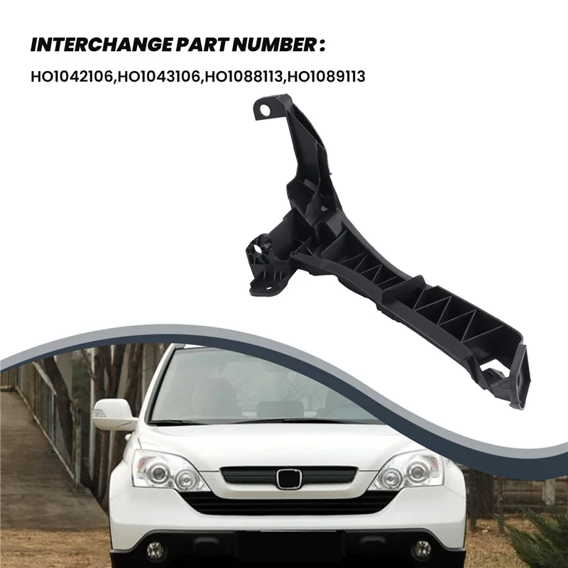 

A45F-4 Pieces Efront Headlights And Bumper Brackets Set For 2007-2011 Honda Crv