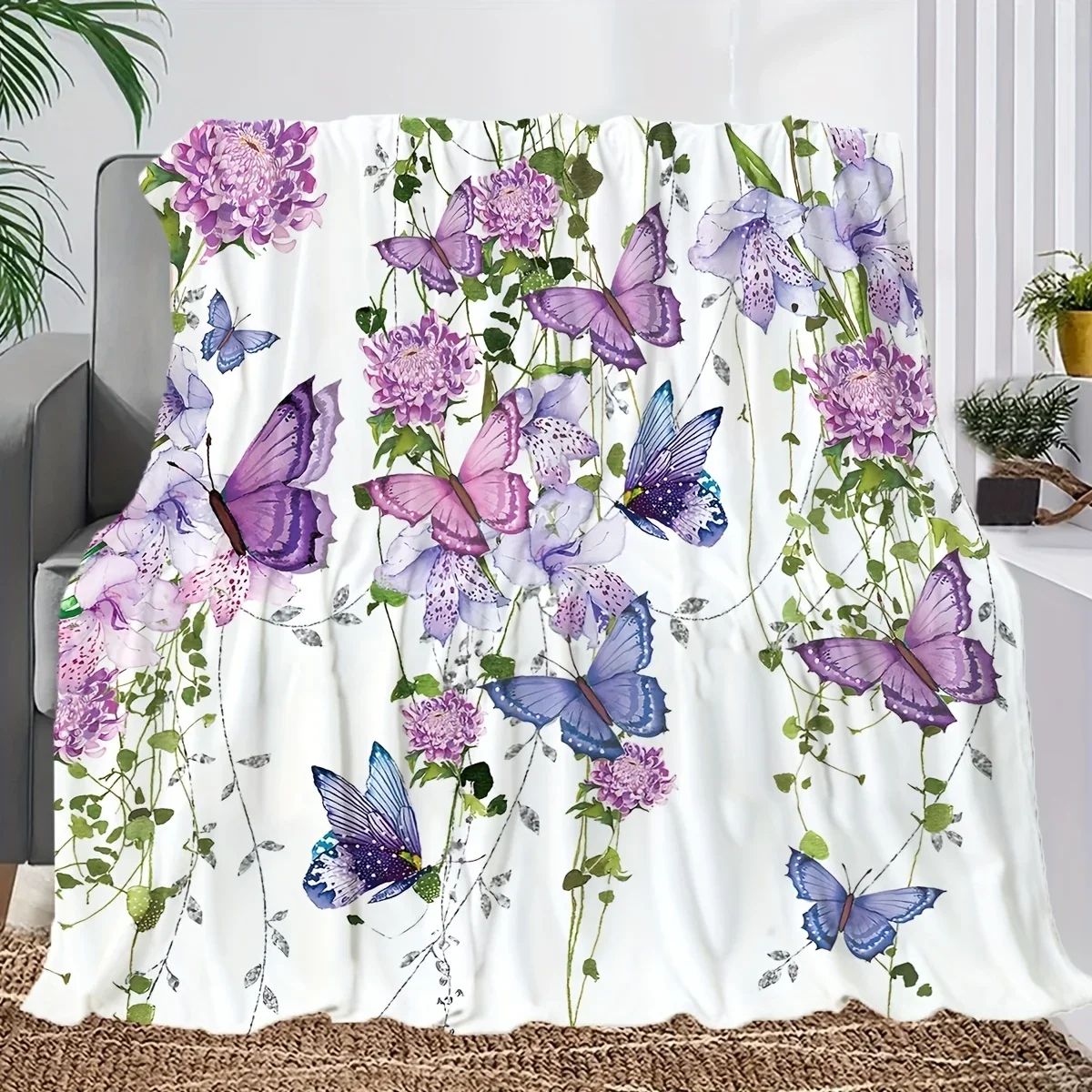

Kreative Decke mit Blumen-en Stil, weiche und bequeme Decke, Bettdecke mit Путешествия диван