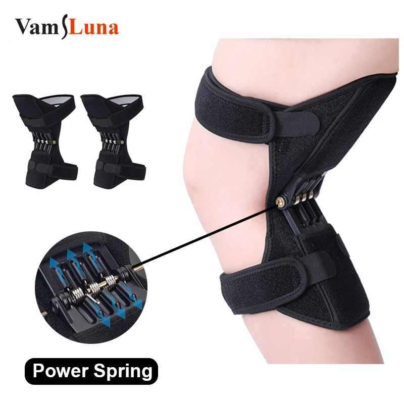 

2 Pcs Exoskeleton Booster Knee Joint Bracket with Spring Protection and Reinforcement Is Applicable To Arthritis Meniscus Injury