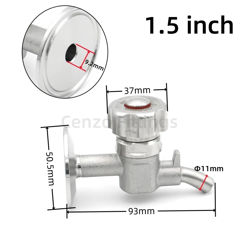 Detalle 1 de Electroválvula Sanitary Beer Sampling Valve Tri Clamp 1/4\ Otras válvulas