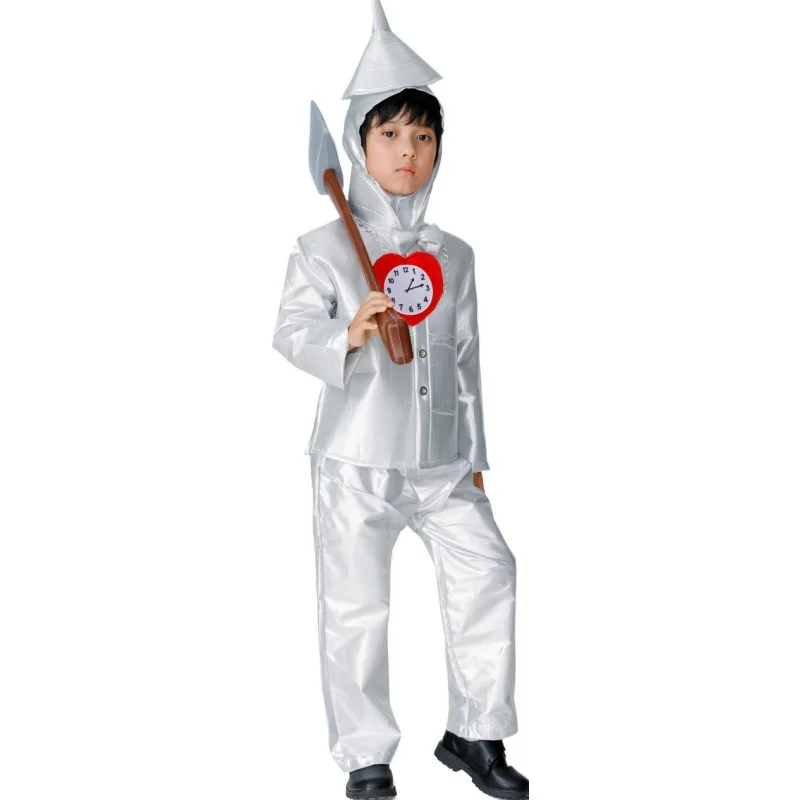Tin Man Cosplay Costume Adult Male Iron Outfit Themed Stage Performance Dress Up Party Wear view 5