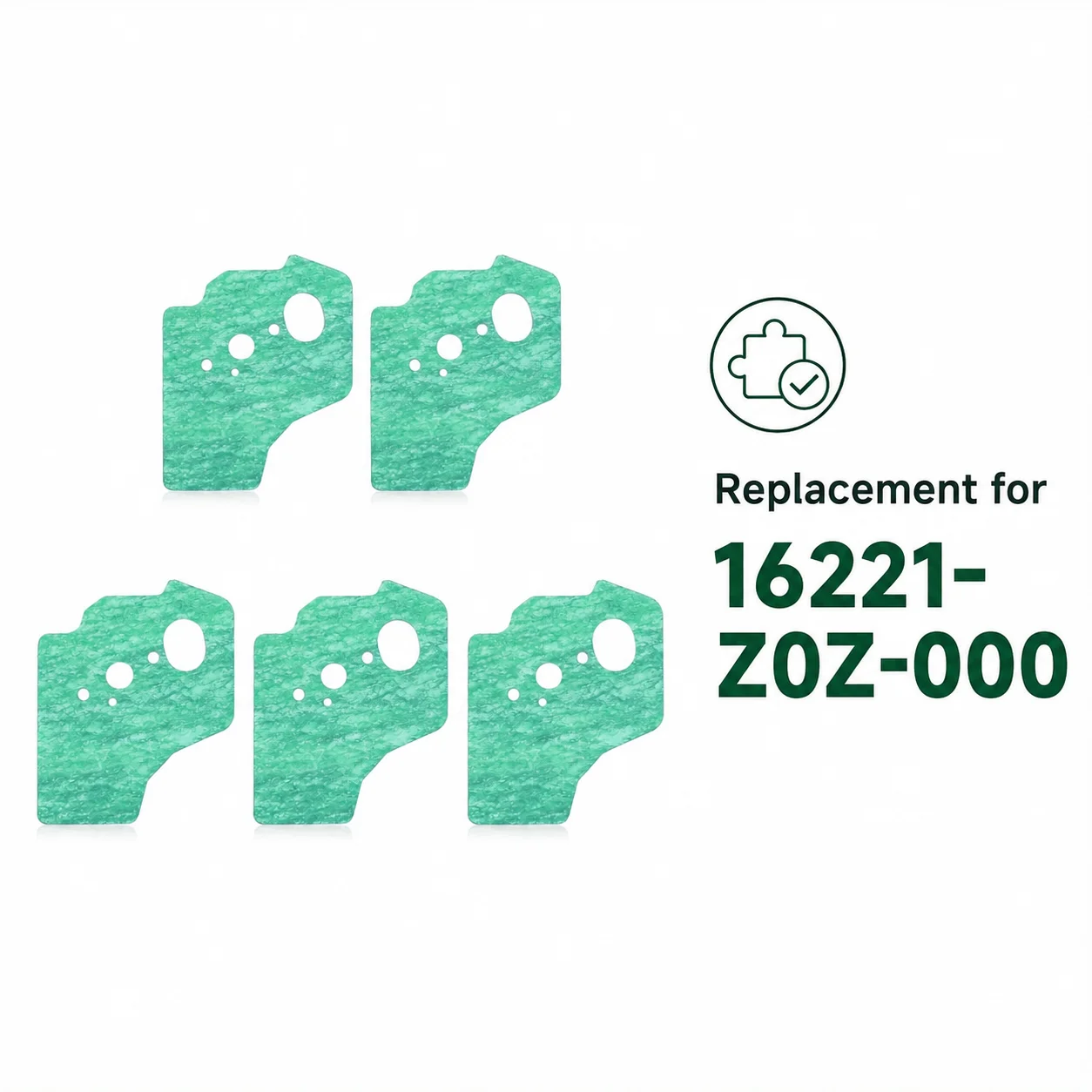 16221-Z0Z-000 5Pcs Carburetor Gasket Kit For Honda GX35 GX35NT HHT35S Engine Small Engine Parts Replacement Gaskets Repair Kit