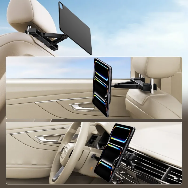 KUXIU X97 MAX Magnetic Car Holder For iPad Pro/iPad Air,Rear Seat Mount for Kids,ipad Car Stand Accessory With 360° Rotatable - view 2