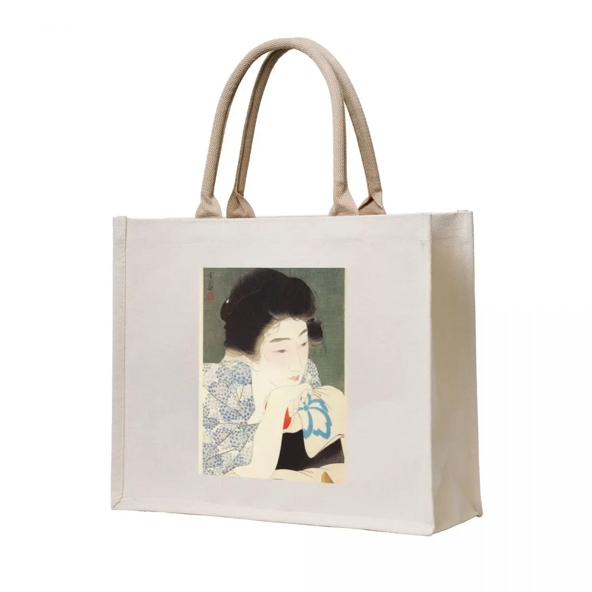 

Twelve Aspects of Women, Morning Hair Torii Kotondo Tote Bag Shopper handbag reusable grocery bags Shopping bags Women's handbag