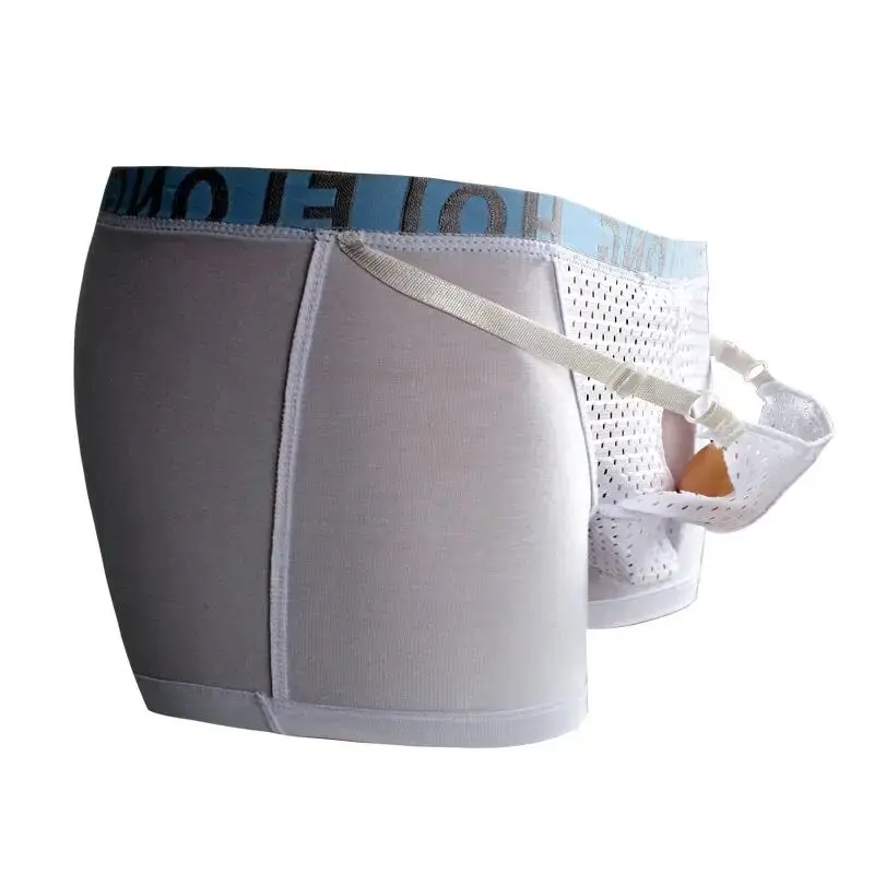 Men Scrotal Support Belt Functional Underwear Health Care Boxer Spermatic Vein Testicle Lifting Bullet Scrotal Separation Boxers