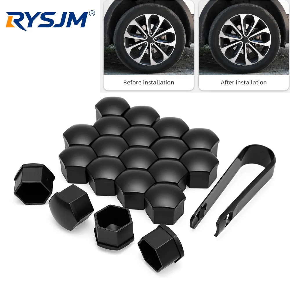 

Car Wheel Nut Caps Protection Covers Caps Anti-Rust Auto Hub Screw Cover Car Tyre Nut Bolt Exterior Decoration 17/19/21mm 20pcs