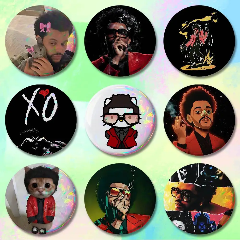 

Singer The W-Weeknds-S Badges 25 32 44 58 75 mm Round Cosplay Pin Bag Decor Fans Collect Friends Gifts Brooch Souvenir