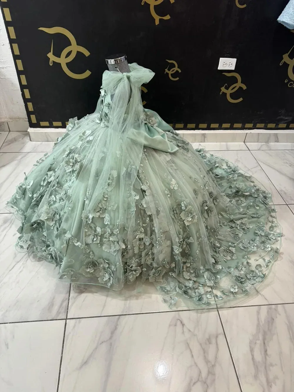 تخصيص الأميرة الكرة ثوب ثوب القوس الدانتيل يزين فتاة أطفال الزهور الفتيات فساتين لحفلات الزفاف عيد ميلاد حزب مساء اللباس