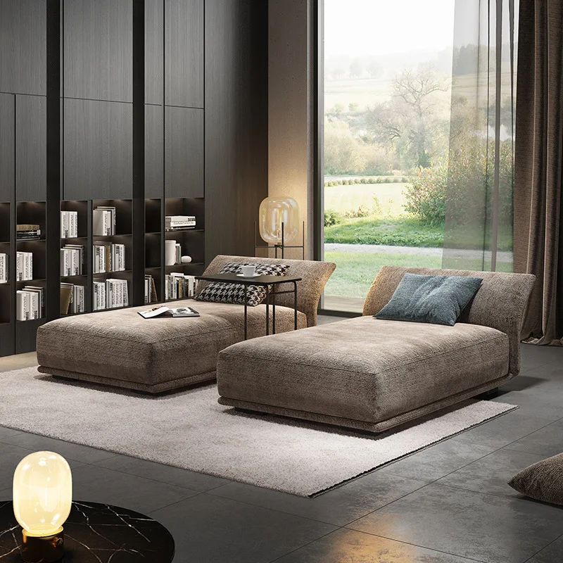 chaise longue modern minimalist master bedroom living room leisure soft collapsed solid wood