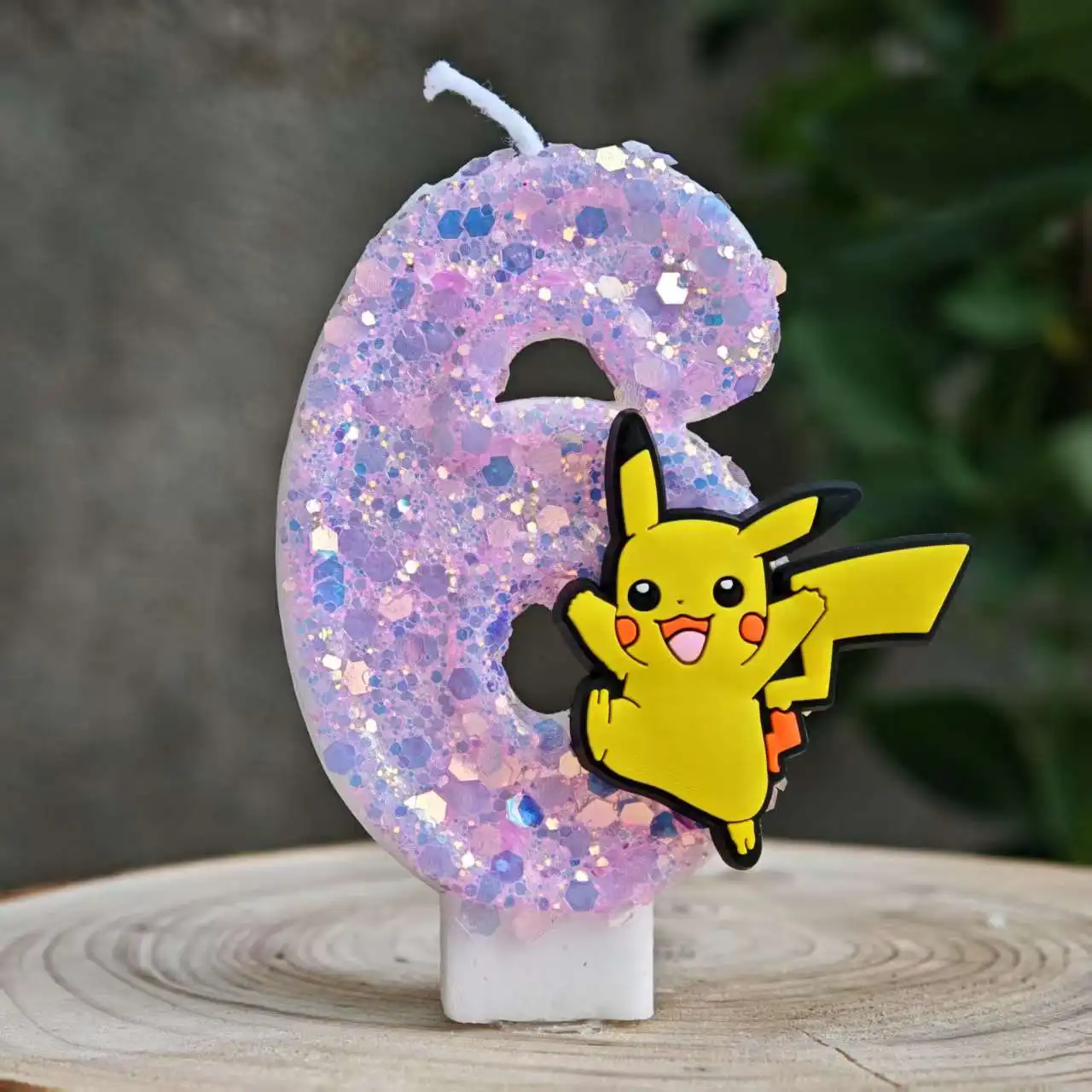 Pikachu Pokémon Candles 0-9 Number Cake Decorating Theme Baby Shower Candles Cake Topper Birthday Party Gift - view 2