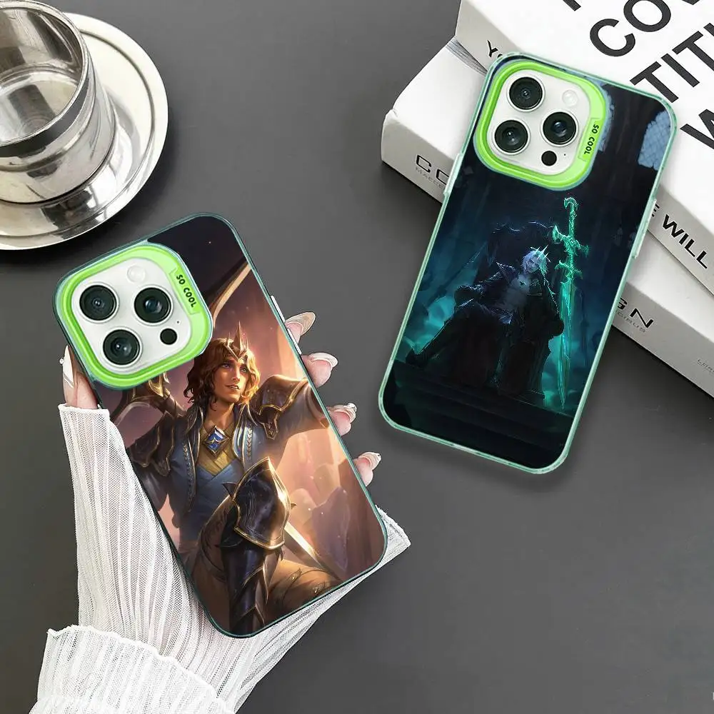 

Game L-LOL Viego Phone Case For iPhone 16,15,14,13,12,11,Mini,Pro,MAX Green Matte Shockproof Cover