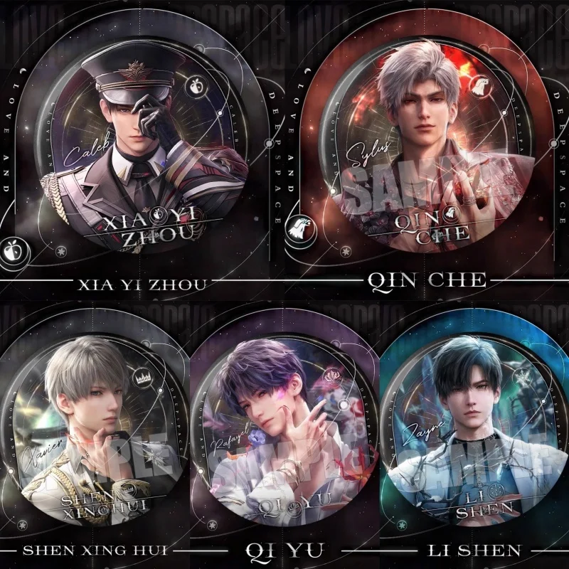 

Юбилейное празднование любви и глубокого космоса Li Shen Qi Yu, игровые окружающие значки, 75 мм, зерновые украшения, подарки на день рождения