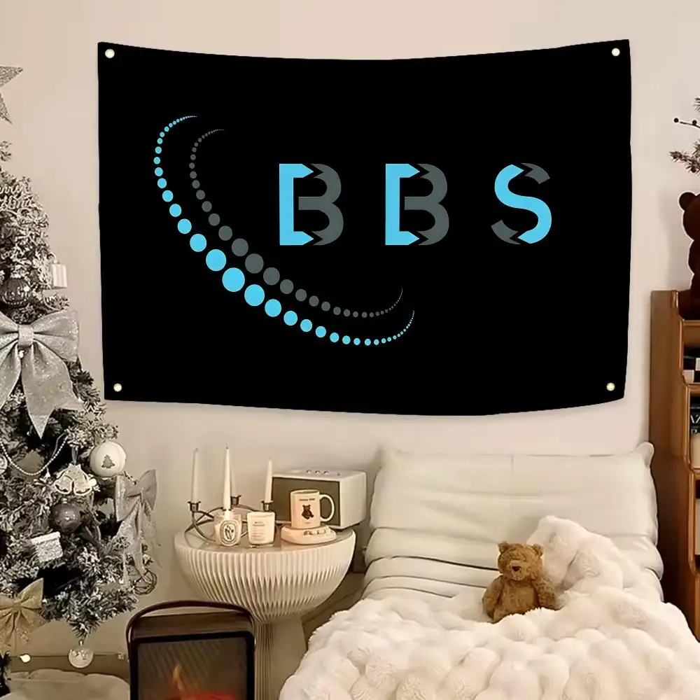 Premium Brand BBS Wheel Flags Aesthetic Wall Hanging Flag Banner Bedroom Living Room Home Decor Large HD