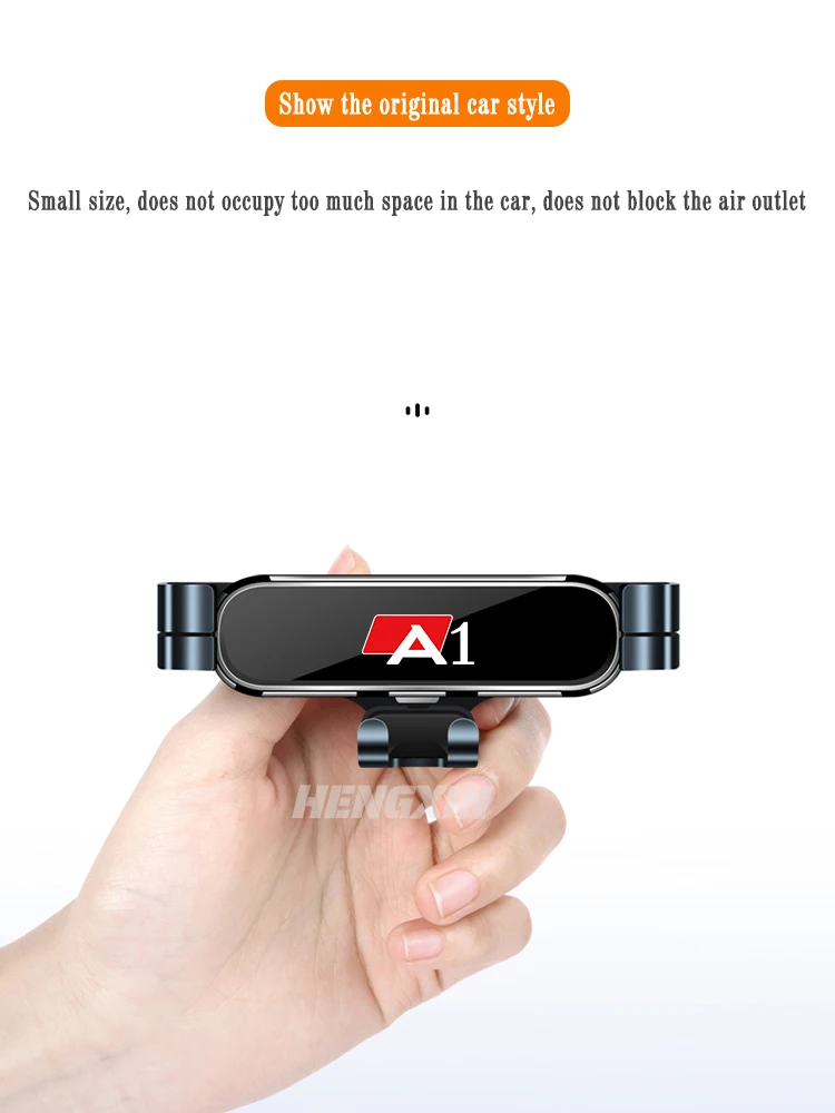 Auto Handy Halter Für Audi A1 Sportback 8XA 8XF 2011-2019 Air Vent Halterungen Stehen GPS Schwerkraft navigation Halterung Zubehör – Detail 5