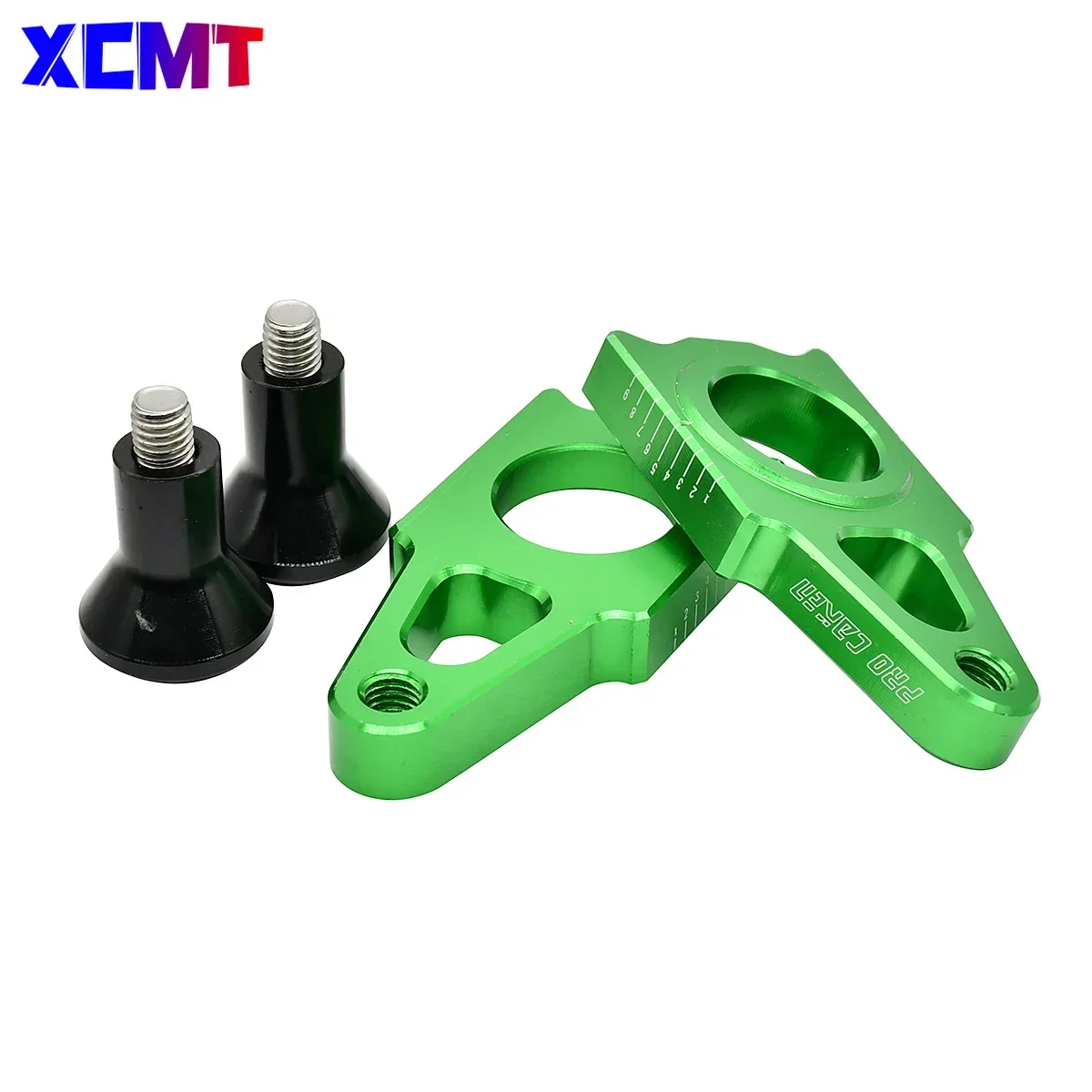 Motocykl CNC blokady tylnej osi regulator łańcucha dla Kawasaki KX 125 250 250F 450F KX125 KX250 KX250F KX450F KLX450R 2003 2016 2018