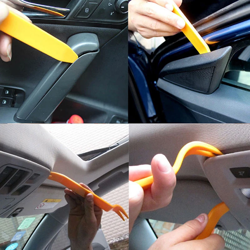 12Pcs Professional Automobile Audio Door Clip Panel Trim Dash Auto Radio Removal Pry Tools Set Car Panel Removal Tool Kit