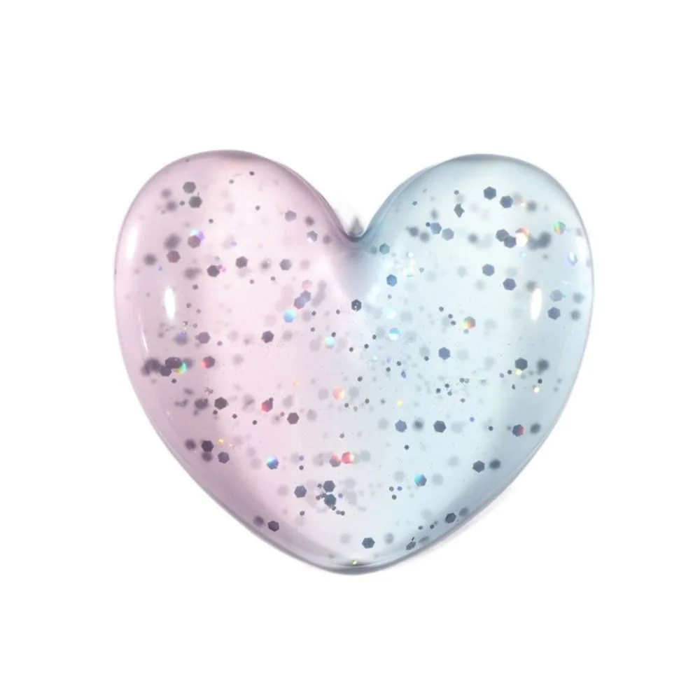 New Heart Shaped Clear Wrist Rest Pad Hand Pain Relief Silicone Mouse Wrist Rest Comfortable Non-Slip Mouse Pad Universal