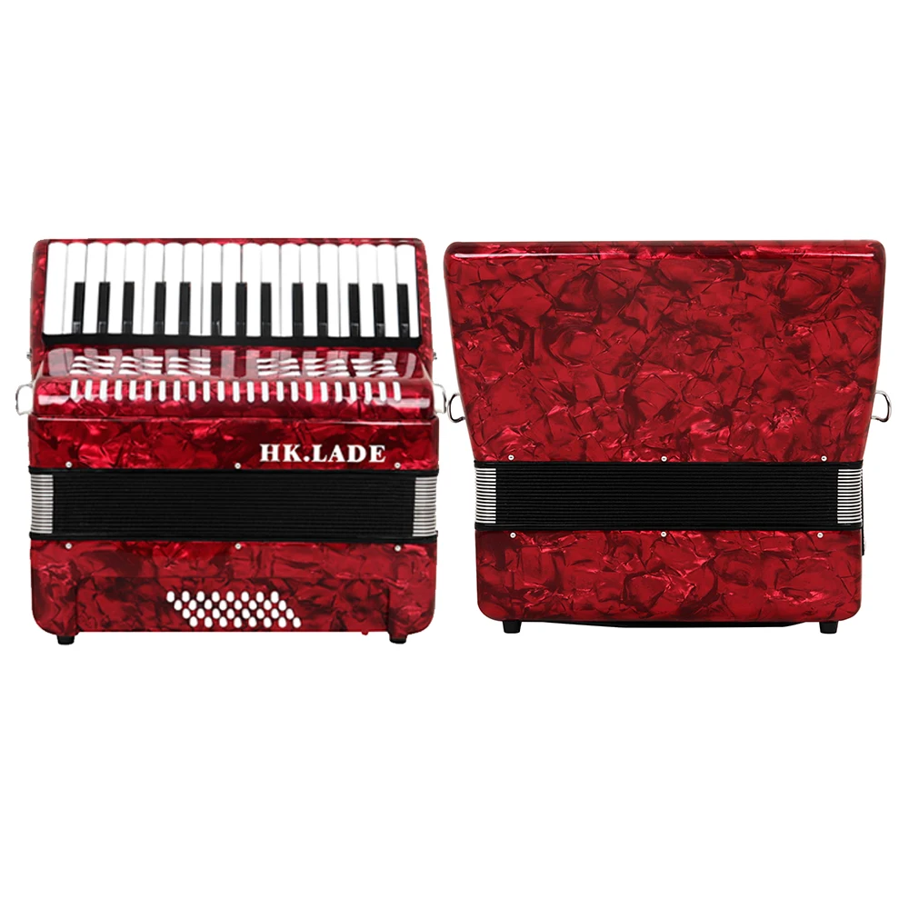 HK·LADE Accordion 32 Keys 32 Bass Accordion With Strap Bag Professional Keyboard Instrument For Grading Performance/Teaching