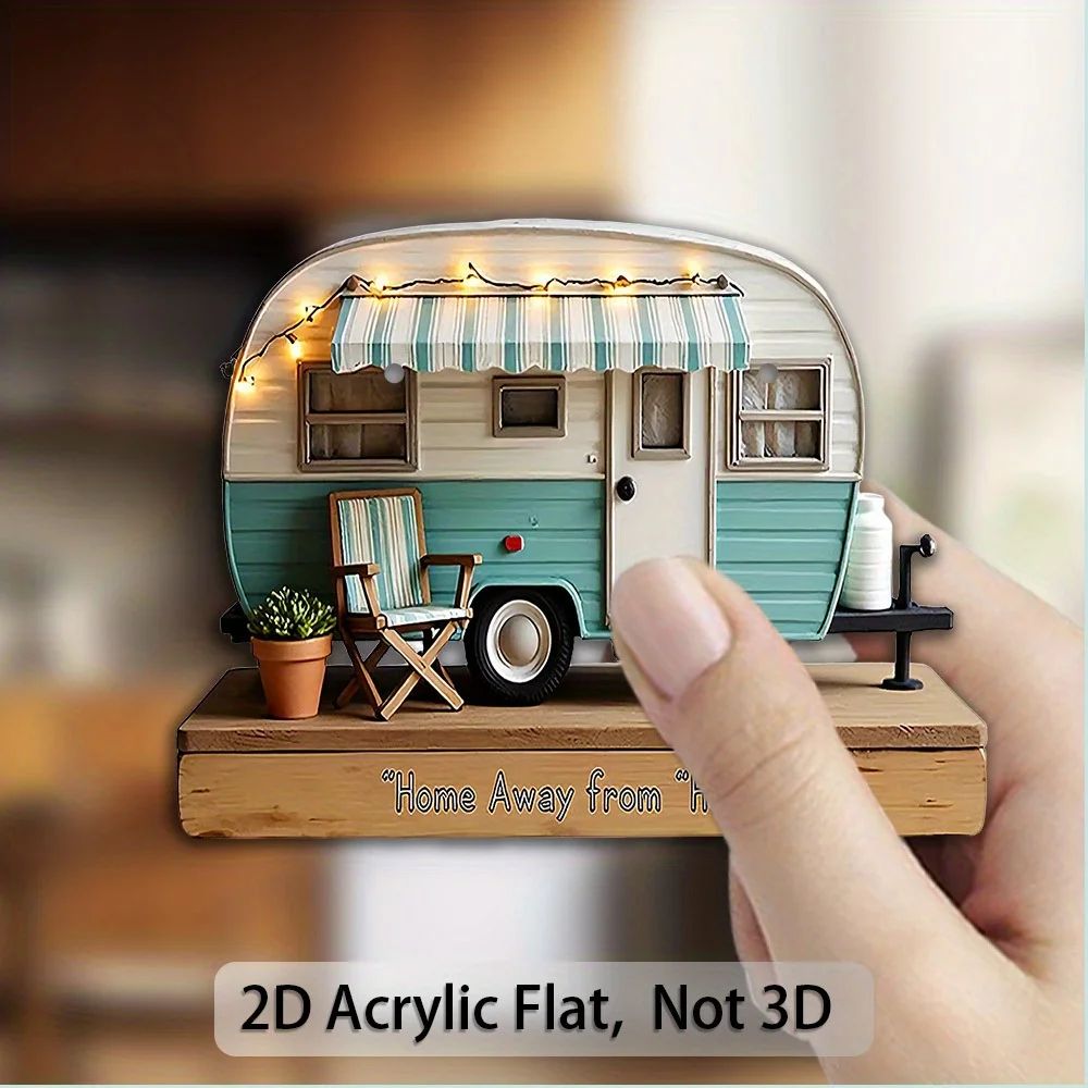 2D Flat Acrylic Fridge Sticker – Bright, Fade-Resistant, Strong Adsorption for All Refrigerators & Freezers