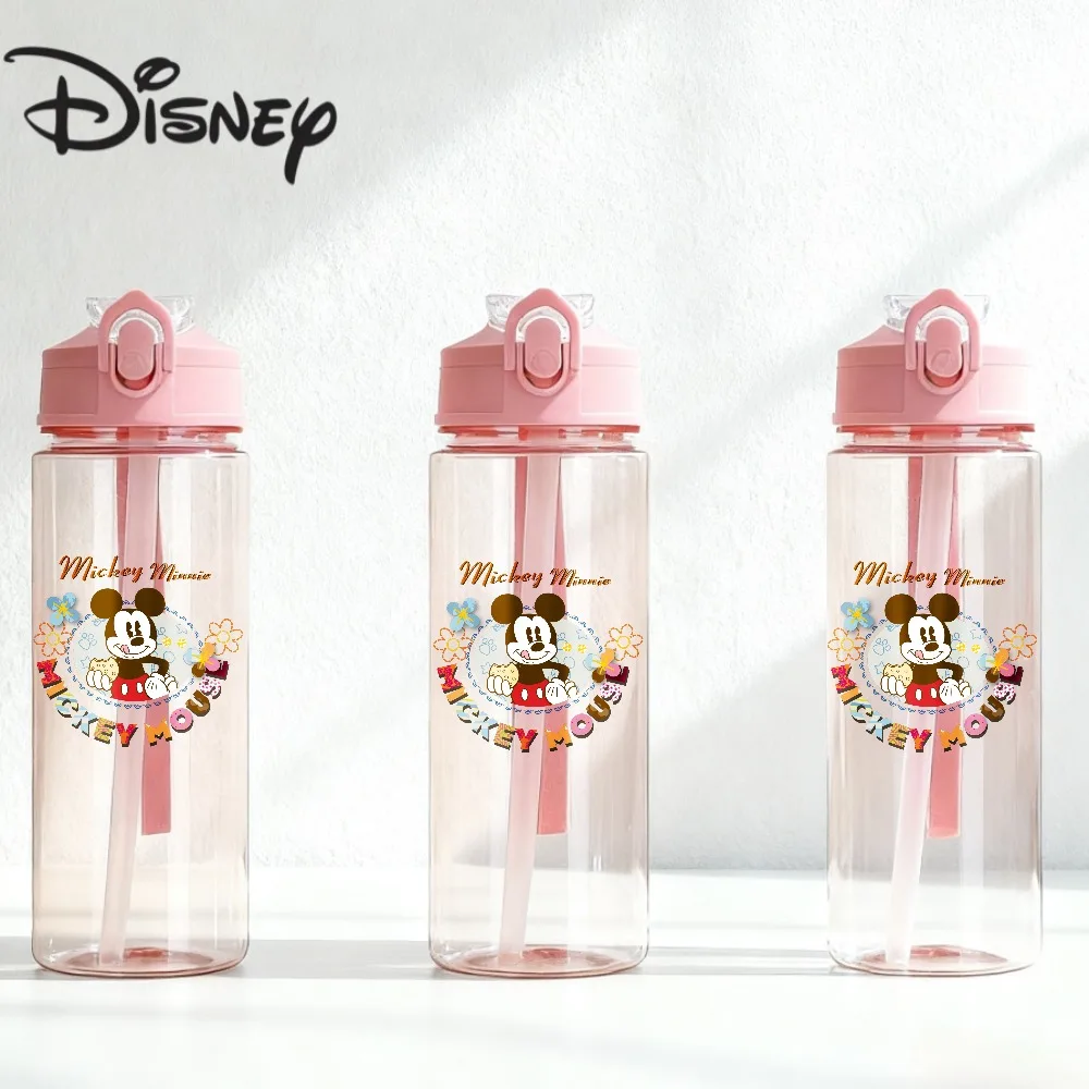 Nowy, dużonapojowy, plastikowy kubek Disney, odporny na temperaturę, wykonany z materiałów spożywczych - Kreskówkowy Myszka Miki, Kubuś Puchatek, Kotka Marie - Prezent dla ucznia