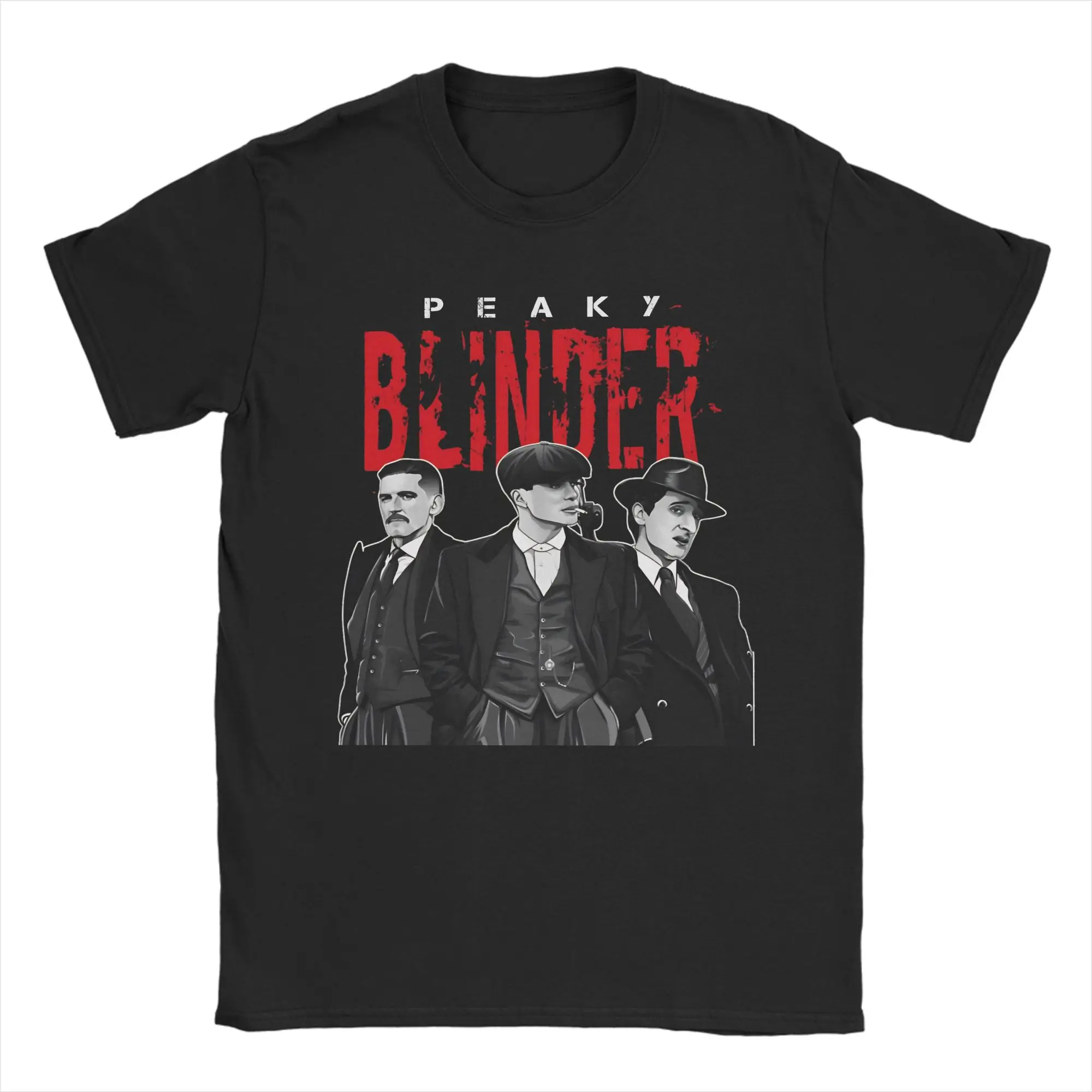 Mens Womens Tommy Shelby Peakys Blinders Shirt Pure Cotton Print Tee Shirts  Clothing Outfits