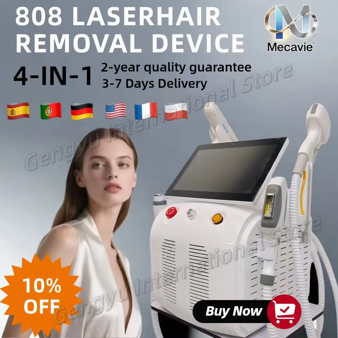 Multifunctional Soprano Titanium Diode Laser Machine 755 808 940 1064nm ND YAG | Painless Hair Removal, Pico Tattoo Removal, DPL Skin Rejuvenation RF Face Lifting