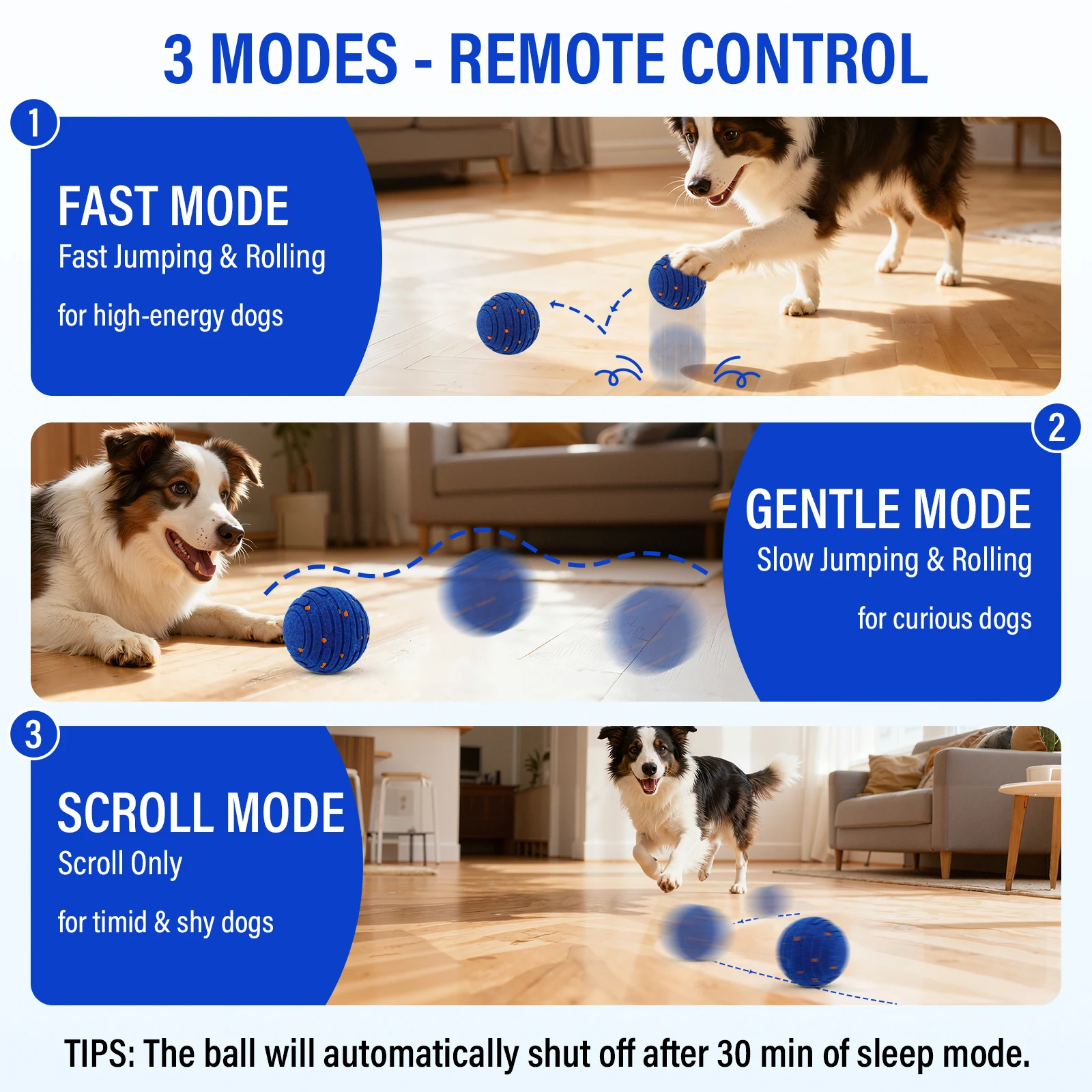 Smart Interactive Dog Toy, Ind - đánh giá và giá Automatic Moving Dog Ball