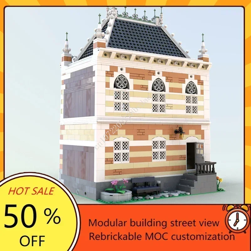 Vienna Piano Concert Hall Custom MOC Creative street view Architecture DIY Education Assembly Puzzle Children birthday gift Toys